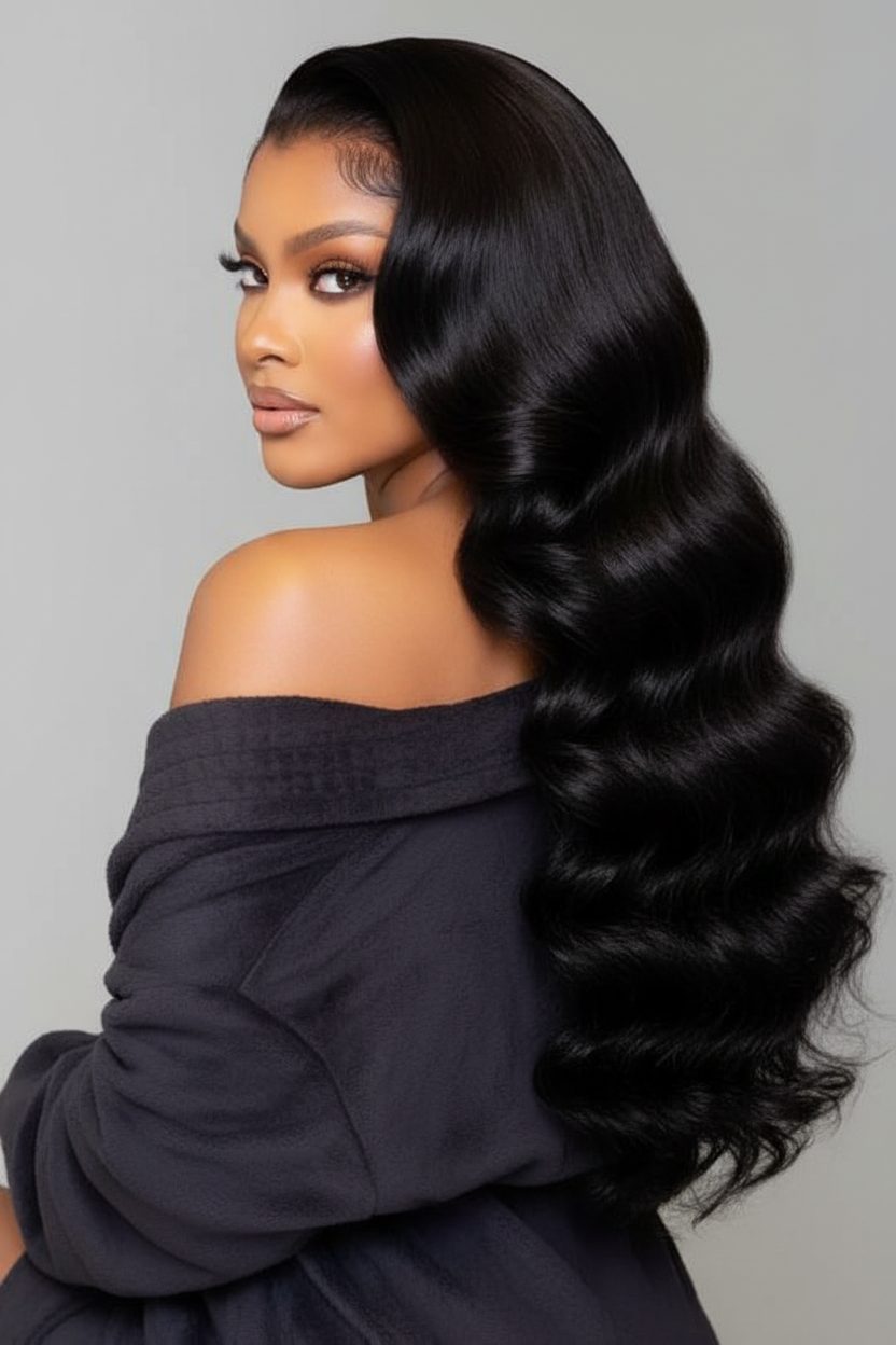 Back view - Body wave texture