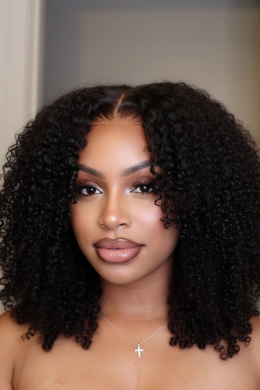 Close-up - Curly texture