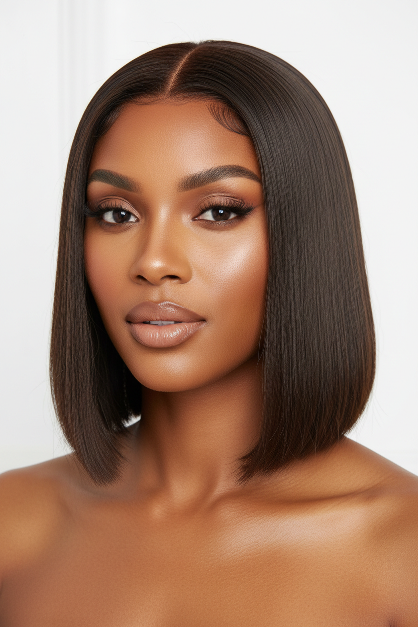 Front view - Sleek Bob Wig