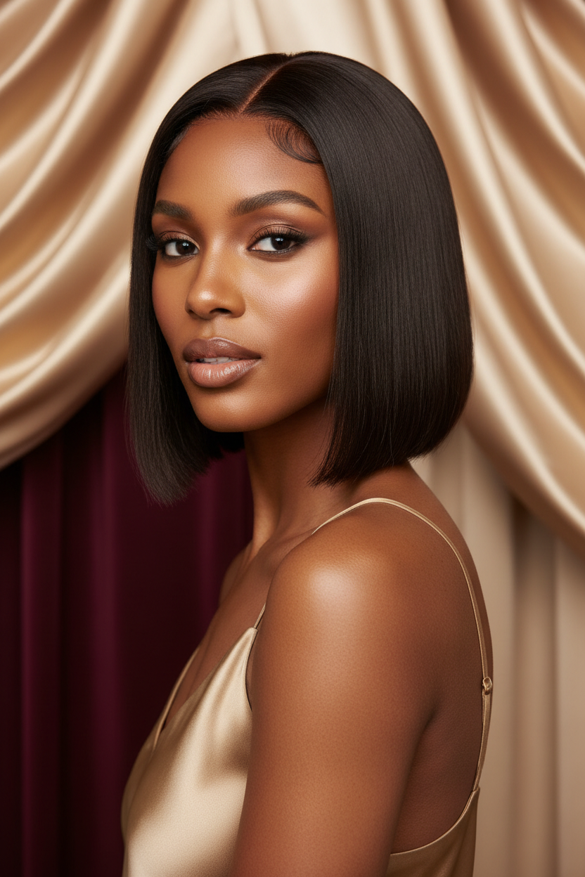Glueless Bob Wig - Slim Caramel Model