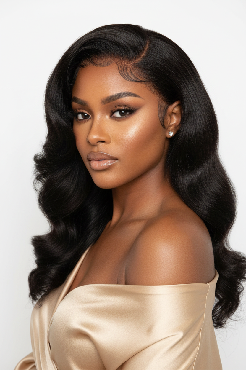 Lagos Hairline - Champagne gold outfit