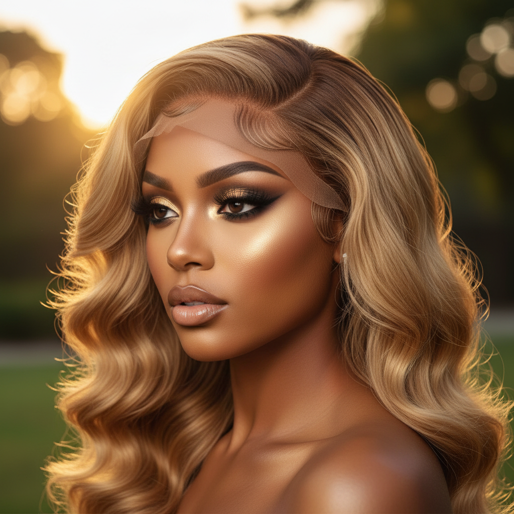 Wavy Honey Blonde 2